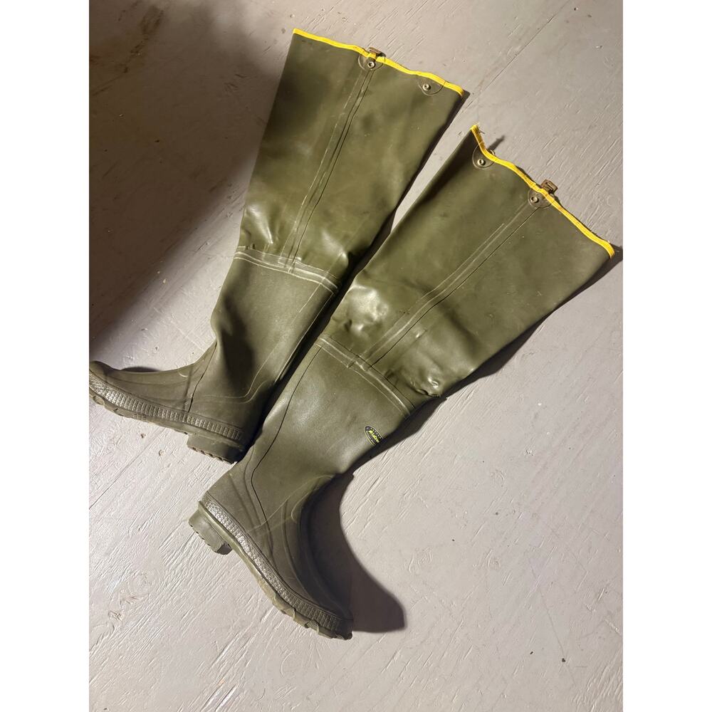 LaCrosse Men's Big Chief 32" Olive Green Rubber Boots Waders Men's Size 10